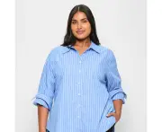 Target Plus Size Australian Cotton Oversized Long Sleeve Shirt