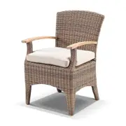 Plantation 1.8m Round Outdoor Wicker Dining Table with 8 Kai Chairs - Outdoor Wicker Dining Settings