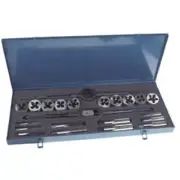 25 Piece Tap & Die Set Carbon Steel - 1/4 to 1/2 - Made In USA MCT 37001