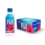 FIJI Natural Artesian Bottled Water 330mL / 11.15 Fl Ounce Pack of 24 - 100% ...