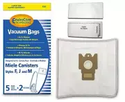 Replacement Vacuum Cleaner Bags made to fit Miele F, J, M Canisters 5 pack wi...