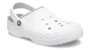 Crocs Baya Lined Clogs Warm Fuzzy Liner Slippers Shoes White Men's Size 12 New