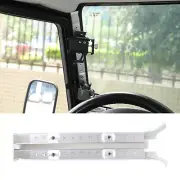 Silver A-Pillar Phone Holder Stand Base Braket Part For LR Defender 2004-2018 (for: Land Rover)