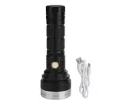 P70 Multifunction Flashlight USB Rechargeable COB LED Emergency Torch with Lanyard for Camping Hiking