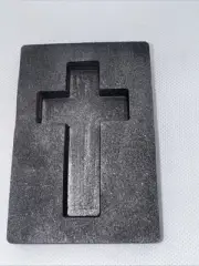 10 oz Religious Cross Graphite Gold Ingot Mold for Gold & Silver Casting