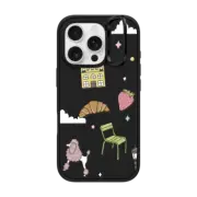 iPhone 16 Pro Impact Ring Stand Case MagSafe Compatible Paris Stickers by Megan McKean