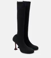 [Amina Muaddi] Amina Muaddi Veneda 95 knee-high sock boots AU 12 black