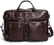 [HAMKVBPR] Mens Briefcase Retro Leather Men's Briefcase Handbag Business Men's Bag Briefcase Cross Section Leather Messenger Bag for Work Business