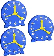 MUSISALY 3Pcs Educational Clock Models for Teaching Clock Learn to Read Interactive Desktop Clock Early Education Tool for Classroom Use