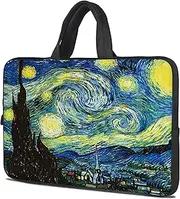 icolor 12~12.6 Inch Laptop Bag Protective Case, 15~15.6 Inch Neoprene Laptop Bag Tablet Holder Notebook Bag Handbag Laptop Case (Starry Night, for 12~12.6 Inches)