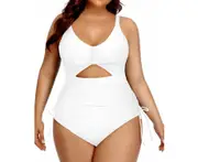 Women Plus Size One Piece Swimsuits Tummy Control Bathing Suits Vintage Swimwear