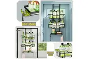 3 Tier Over Door Shower Caddy with Soap Holder and 4 Hooks