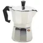 Aluminium Espresso Maker Mocha Kettle Coffee Maker 3 Cups Silver #HA0007
