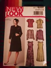 NEW LOOK 6201 Misses Plus-Size JACKET DRESS Long Short PATTERN Sz 10-22 UNCUT