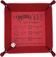 Dice Rolling Tray,Game Dice Tray for Rolling,Portable Dice Rolling Tray Holder for Games - Dice Tray for All Ages Players with Intercam Rules, red, Consulte la descripci?n, See description