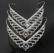 Women Girl Princess Forehead Drop Party Crystal Hair Head Band Tiara Circlet