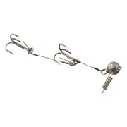 Pike Stinger Fishing Rig-Treble Hook Center Pin Connector Set Corkscrew Stinger