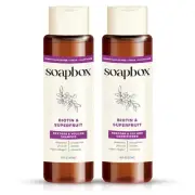 Soapbox Biotin & Superfruit Shampoo & Conditioner Set with Vegan Collagen, Aloe