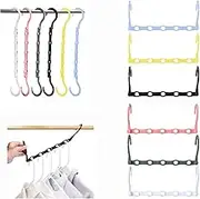 Closet Organizer and Storage Cabinet Organizer. Closet Storage Handle Saves Space. 12 Piece Set of Sturdy Closet Organizer, Space Saving Clothes Hanger,Essential Items for University Dormitories