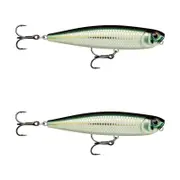 2x Rapala 8.5cm Precision Xtreme Pencil Freshwater Fishing Lures - Bleak