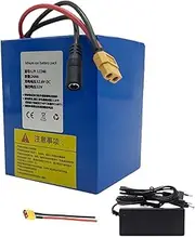 HSSYTZOUL 12V Lithium Ion Battery Pack 12AH/18AH/24AH/30AH/42AH Power Thruster Battery with Charger And XT60 Connection Cable for Lawn Mowers Outdoor Power Equipment Battery Packs,12v,12AH