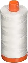 Aurifil A1050-2021 Mako Cotton Thread Solid 50WT 1422Yds Natural White