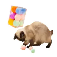在飛比找momo購物網優惠-貓玩具球(貓咪自嗨解悶/ 靜音彈力球/ 逗貓玩具)