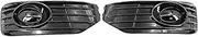 Front Bumper Fog Grill Cover Premium Quali Fog Light Cover Replacement for T5 T5.1 Sportline 2010-2015 Bright Black