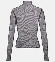 [The Frankie Shop] The Frankie Shop Tulia sheer mesh top AU 8 black