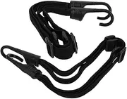 LIGHTAOTAO 2pcs Elastic Motorcycle Helmet Luggage Binding Strap Tie Down Straps for Secure Luggage and Helmet Multipurpose Rubber with Hooks for Motorbike Use