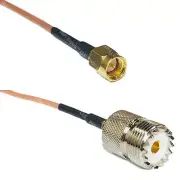 12in RG316 SMA MALE to SO239 UHF Female RF Cable