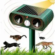 Winter promotion,Solar Ultrasonic Cat Repeller Outdoor Cat Repellent Adjustable Sensitivity and Frequency Ultrasonic Cat Repellent for Repelling Pests