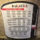 Instant Pot 11"x14" Nonslip Cutting Board Including Instant-Cook Times, New