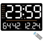 Digital Wall Clock With Remote Control Fit For Living Room Office Classroom7077