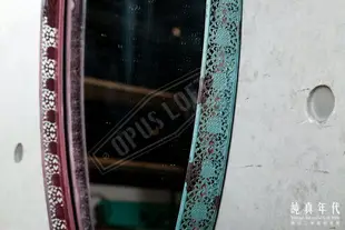 【純真年代】復古工業風LOFT 鐵製 橢圓 壁掛鏡 鏡子 梳妝鏡 ~4AB1180LU~