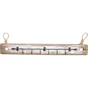 LVD Reclaimed Wood Rustic Wall Mounted Hooks/Hanger Small Home Decor 44x5.5cm