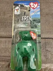 ERIN THE BEAR 1993-RARE With Errors-McDonalds TY Beanie Baby ORIGINAL