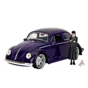 Jada 1:24 Scale Volkswagen Beetle With Wednesday Addams & Thing Diecast Model