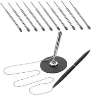 CAXUSD Pen with Chain Attachment Table Fixed Signature Writing Tool Elegant Business Accessory