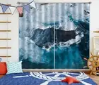3D Ocean Waves Spray ZHUA39 Blockout Photo Curtain Fabric Window Amy