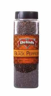 Whole Black Peppercorns, 17 oz Large Jar