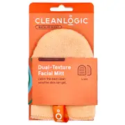 CleanLogic, Bath and Body, Dual-Texture Facial Mitt, 1 Count