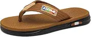 [RIKANR] Mens Flip Flops Comfort Classical Beach Summer Sandals Open Toe Thong Slippers with Soft Cushion
