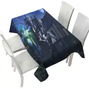 Ghostly Encounter Fiction Art Tablecloth