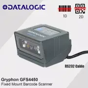 Datalogic Gryphon GFS4450 Omnidirectional Wired 2D Barcode Scanner RS232 Cable