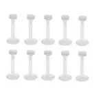 10Pcs Transparent White Nose Stud Barbell Lip Tongue Navel Piercing Jewelry