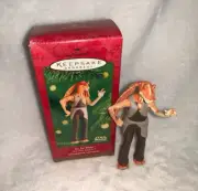 New 2001 Hallmark Star Wars Episode 1 Jar Jar Binks Clumsy Gungan Ornament *READ