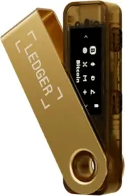 Crypto Hardware Wallet - Safeguard Your Crypto NFTs and Tokens (Gold)