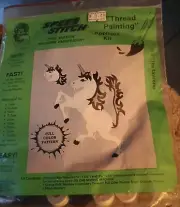 Speed Stitch Thread Painting Machine Embroidery Applique Kit The Unicorns