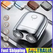 Waterproof Portable USB Mini Men's Shaver Double Head Washable Electric Razor
